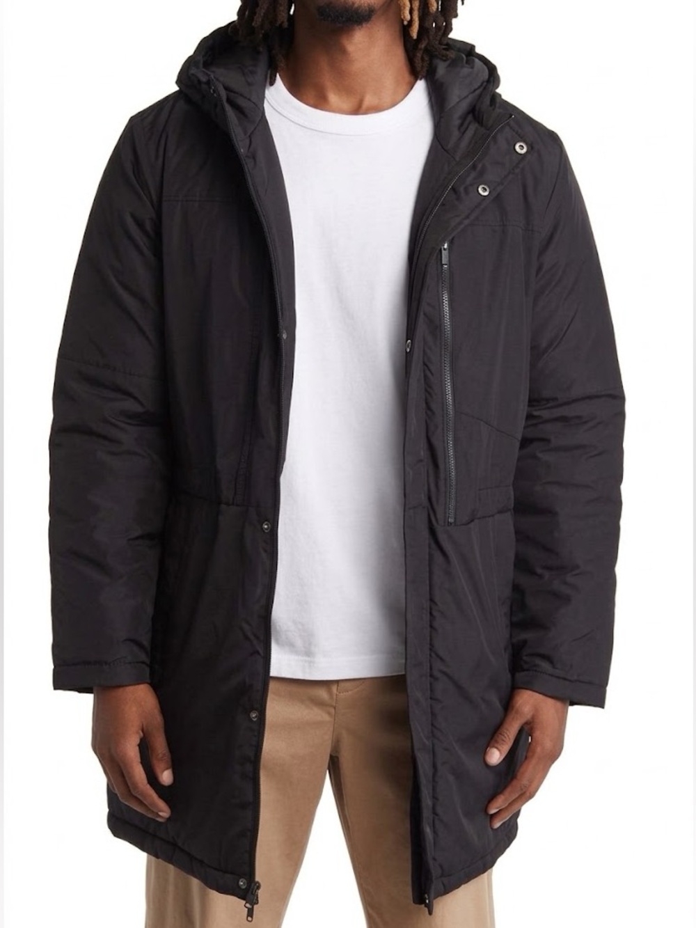 BP • Men’s Water Resistant Long Puffer Jacket